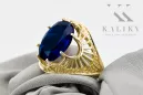 Inel Vintage bijuterii Safir Aur galben 14K vrc003y